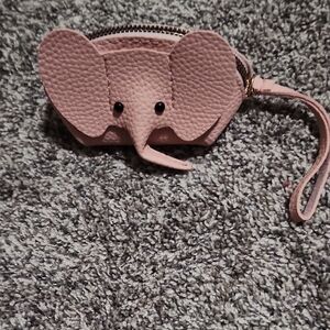 Pink Elephant Kids Coin Purse